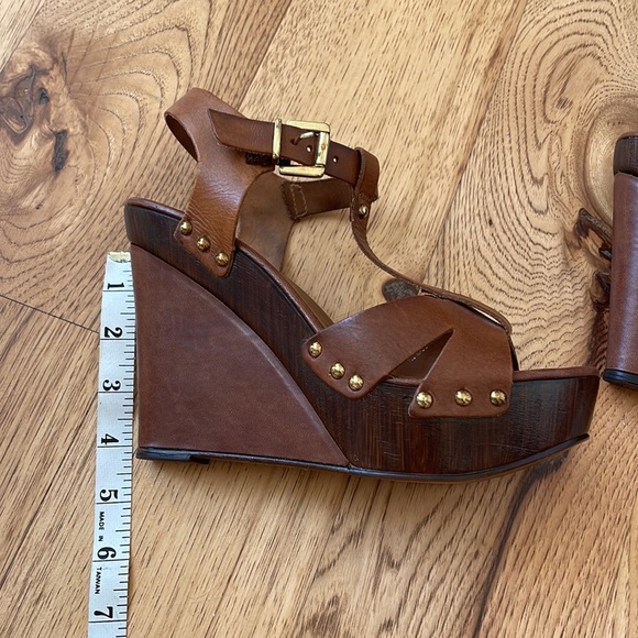 Cravela Kurt Ceiger Brown wedges- size 38 - Picture 7 of 7